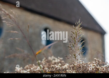 Herrlicher Garten bei Hauser & Wirth Galerie nannte die Oudolf Feld, Durslade Farm, Somerset UK. Durch die Landschaft Künstler Piet Oudolf konzipiert. Stockfoto