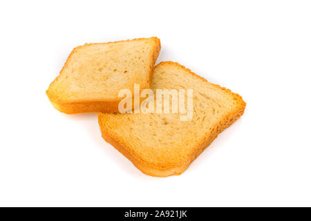 Dehydriert kleine Toast crostini Cracker für Frühstück oder Desserts Stockfoto