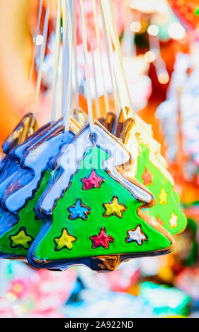 Gingerbread Cookies der Weihnachtsmarkt am Alexanderplatz Stockfoto