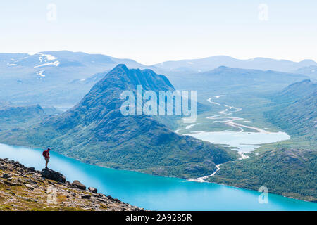 Wanderer in Bergen Stockfoto