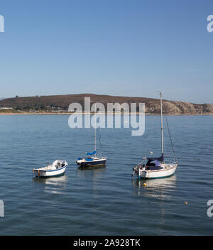 Abersoch Gwynedd Wales Llyn Halbinsel Boote im Hafen Stockfoto