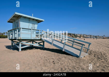 Rettungsschwimmer am Strand von Playa del Rey, Los Angeles, Kalifornien, USA Stockfoto