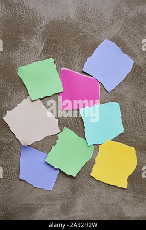 Bunte Papiere Stockfoto