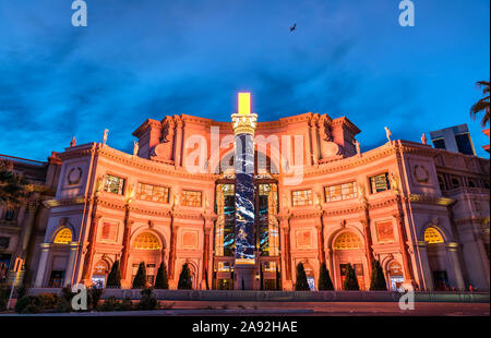 Den Forum Shops im Caesars in Las Vegas, USA Stockfoto