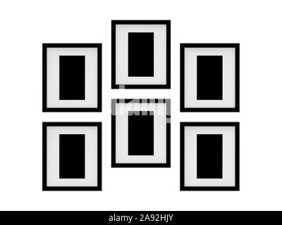 Frame Set Studio Shot 3D-Rendering Stockfoto
