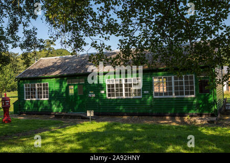 Essex, Großbritannien - 25 August 2019: Ein original Hütte, ein Testlabor im historischen Royal Gunpowder Mills in Waltham Abbey, Essex, Großbritannien zu Haus. Stockfoto