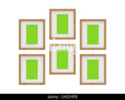 Frame Set Studio Shot 3D-Rendering Stockfoto