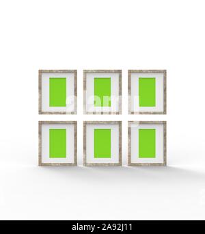 Frame Set Studio Shot 3D-Rendering Stockfoto