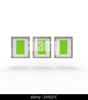 Frame Set Studio Shot 3D-Rendering Stockfoto