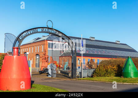 Die Außenseite des Scottish Maritime Museum, Irvine, Ayrshire, Schottland, Großbritannien Stockfoto