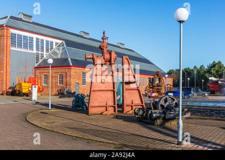 Die Außenseite des Scottish Maritime Museum, Irvine, Ayrshire, Schottland, Großbritannien Stockfoto