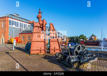 Die Außenseite des Scottish Maritime Museum, Irvine, Ayrshire, Schottland, Großbritannien Stockfoto