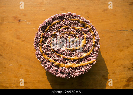 Laotische Reis Kuchen (Khanom Nang lassen) von Thakhek, Khammouane, Laos, Südostasien Stockfoto