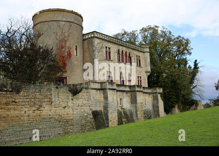 Abtei Maillezais, Marais Poitevin, Vendee, Frankreich Stockfoto