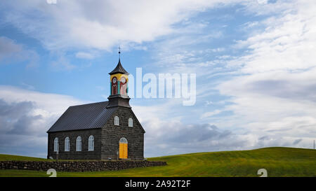 Hvalsneskirkja Kirche in Reykjanes Halbinsel, Island Stockfoto