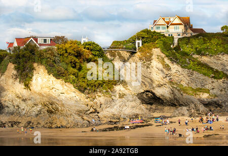 Newquay, Towan Beach, Cornwall, Großbritannien Stockfoto