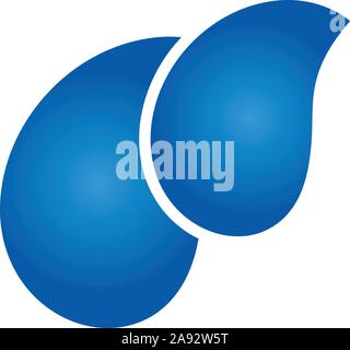 Wasser, Wasser, Tropfen, Wellness, logo Stock Vektor