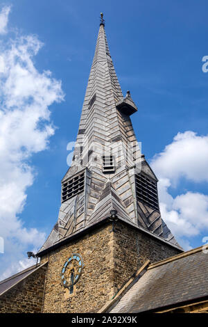 Ein Blick auf die St. Peters Kirche in der Stadt von Barnstaple in North Devon, Großbritannien. Stockfoto