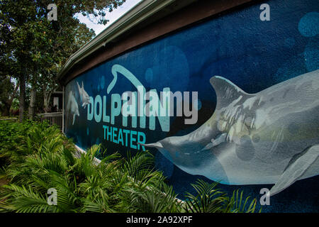 Orlando, Florida. November 06, 2019. Dolphin Theater in Seaworld Stockfoto