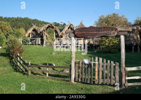 Pannonische Seen, Tuzla, Bosnien und Herzegowina Stockfoto
