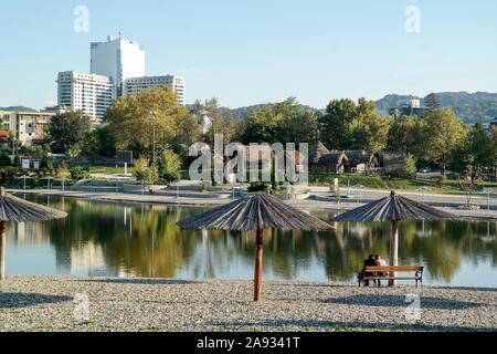 Pannonische Seen, Tuzla, Bosnien und Herzegowina Stockfoto