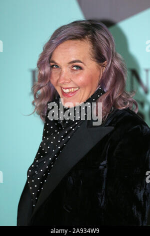 Victoria Pendleton kommt an der Start der Skate im Somerset House mit Fortnum & Mason, im Somerset House in London. Stockfoto