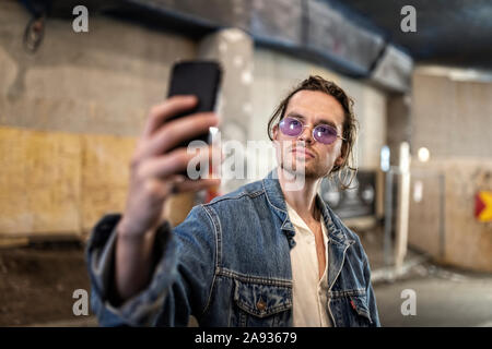 Menschen nehmen selfie Stockfoto