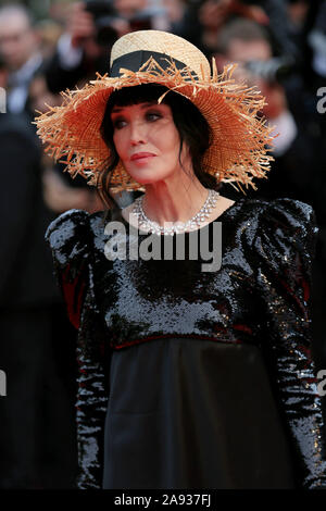 CANNES, Frankreich - 20. Mai: Isabelle Adjani besucht La Belle Epoque Screening auf dem 72. Festival von Cannes Stockfoto