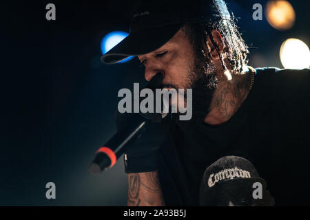 Kopenhagen, Dänemark. 07 th, November 2019. Der amerikanische Rapper und Lyriker Problem führt ein Live Konzert in Pumpehuset in Kopenhagen. (Foto: Gonzales Foto - Joe Miller). Stockfoto