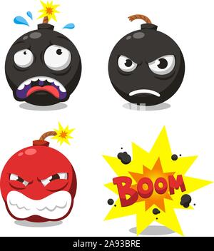 Cartoon Bombe 1. Stock Vektor