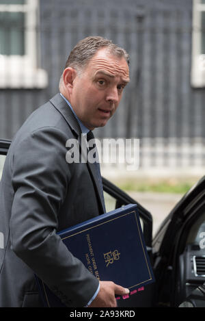 Downing Street, London, UK. 9. Juni 2015. Minister der Regierung verlassen, Downing Street nach der Teilnahme an der wöchentlichen Kabinettssitzung. Bild: Mark Sedw Stockfoto