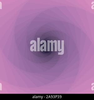 Rosa abstrakte Hexagon auf weichem violetten Hintergrund. Stock Vektor