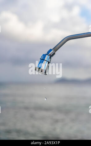 Strand Dusche mit Wassertropfen, Saint Vincent und die Grenadinen Stockfoto