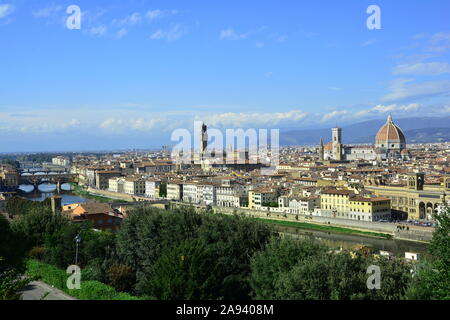 Iconic Skyline der toskanischen Hauptstadt Florenz Stockfoto