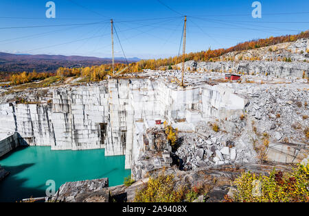 Rock of Ages Granitsteinbruch, Barre, Vermon Stockfoto