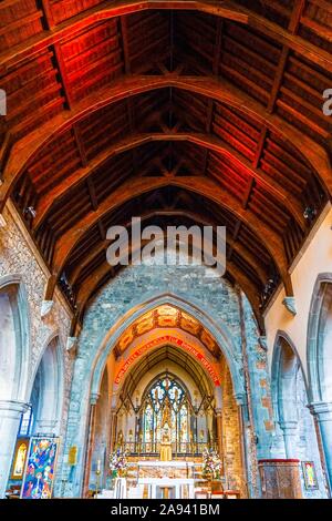 Abtei der Heiligen Dreifaltigkeit, Adare, Irland Stockfoto