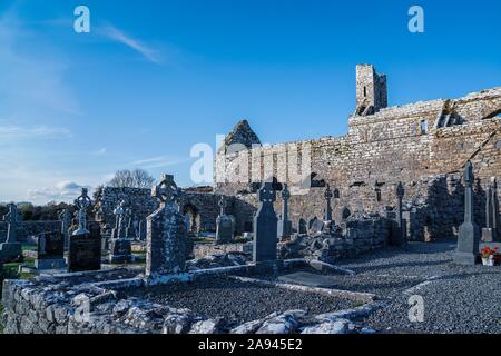 Corcomroe Abbey, Irland Stockfoto