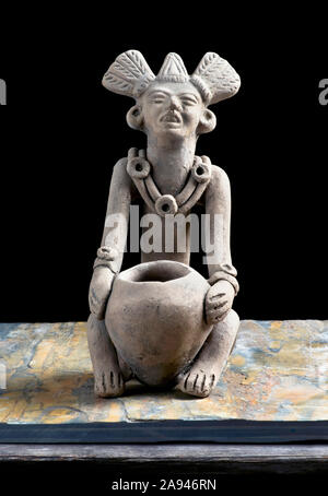Pre Columbian Figur um 600 bis 1000 AD. Stockfoto