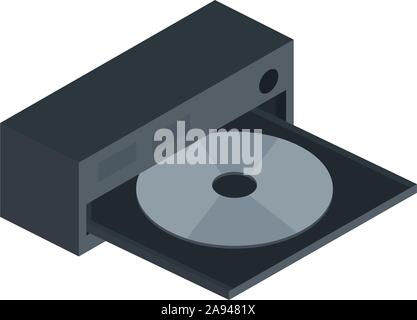 Dvd-case-Technologie Hardware computer Vektor-illustration isometrische Stock Vektor