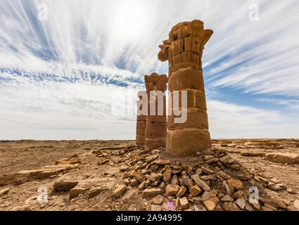 Echnatentempel; Sesibi, Nordstaat, Sudan Stockfoto