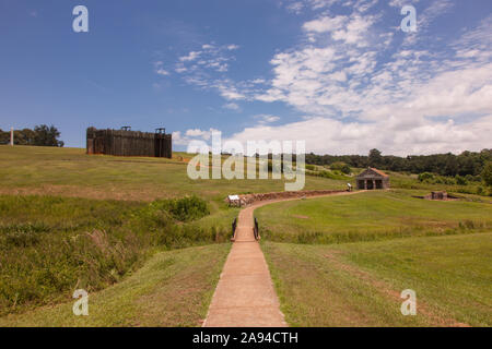Auf dem Gelände des Andersonville National Historic Site in Georgia, USA Stockfoto