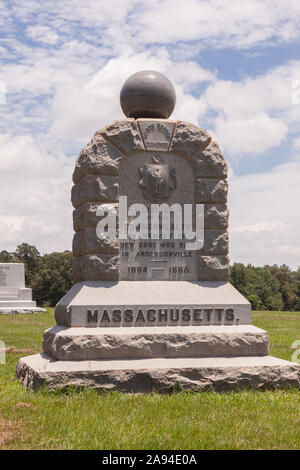 Denkmal in Andersonville National Historic Site in Georgien Stockfoto