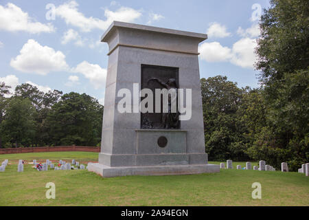 Denkmal in Andersonville National Cemetery in Georgia, USA Stockfoto