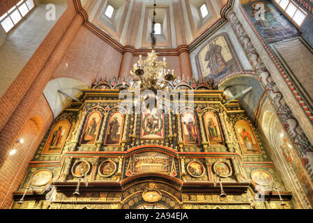 Basilius-Kathedrale, Innenansicht des Altars; Moskau, Russland Stockfoto