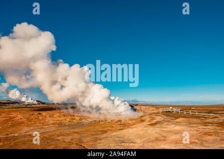 Gunnuhver Hot Spring, Reykjanes Peninsula; Island Stockfoto