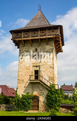 Turm, Humor Kloster, 1530; Manastirea Humorului, Suceava County, Rumänien Stockfoto