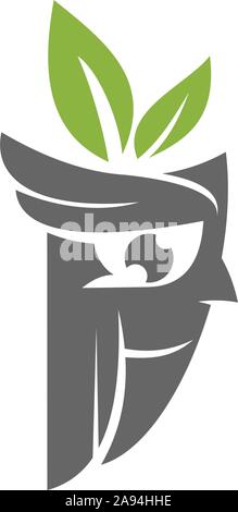 Eule Logo Design Vector Template isoliert Stock Vektor