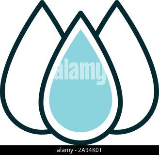 Tropfen Blut healthcare medical Symbol Linie füllen Vector Illustration Stock Vektor