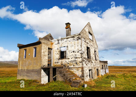 Dagverdara die Überreste eines verlassenen Hauses auf der Halbinsel Snaefellsnes im Westen Islands Stockfoto
