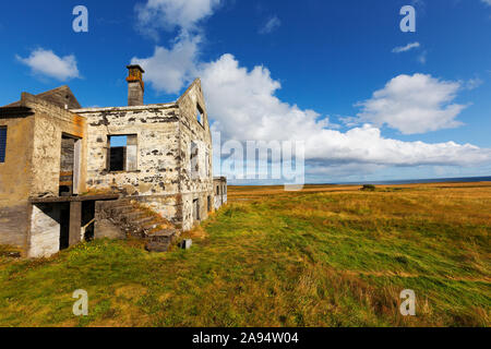 Dagverdara die Überreste eines verlassenen Hauses auf der Halbinsel Snaefellsnes, Western Island Stockfoto